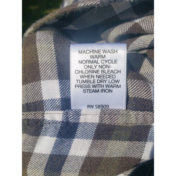 Daniel Cremieux Slim Fit Mens Sz L Long Sleeve Button Up Plaid Shirt Brown Blue - Picture 9 of 13